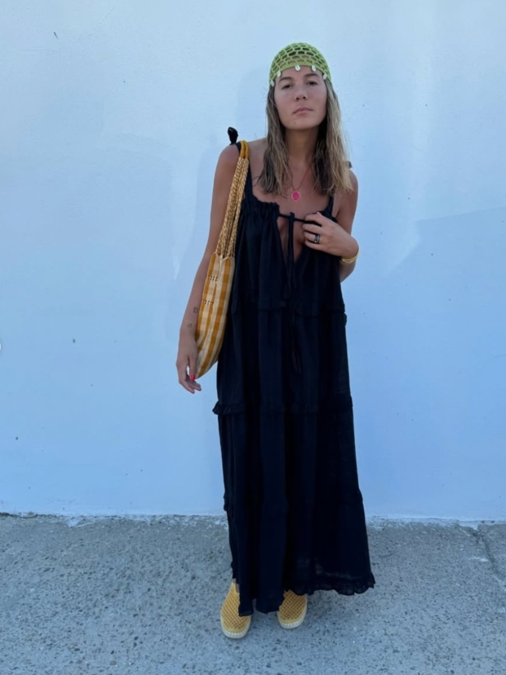PAR & ESCALA 100% Cotton Summer Boho Feminine Dress Size S/M VGUC